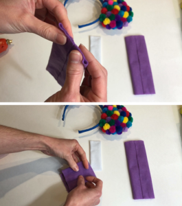 Make bow loops DIY Balloon Ears Tutorial by Little Gray Squirrel