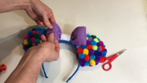Fluff bow DIY Balloon Ears Tutorial by Little Gray Squirrel