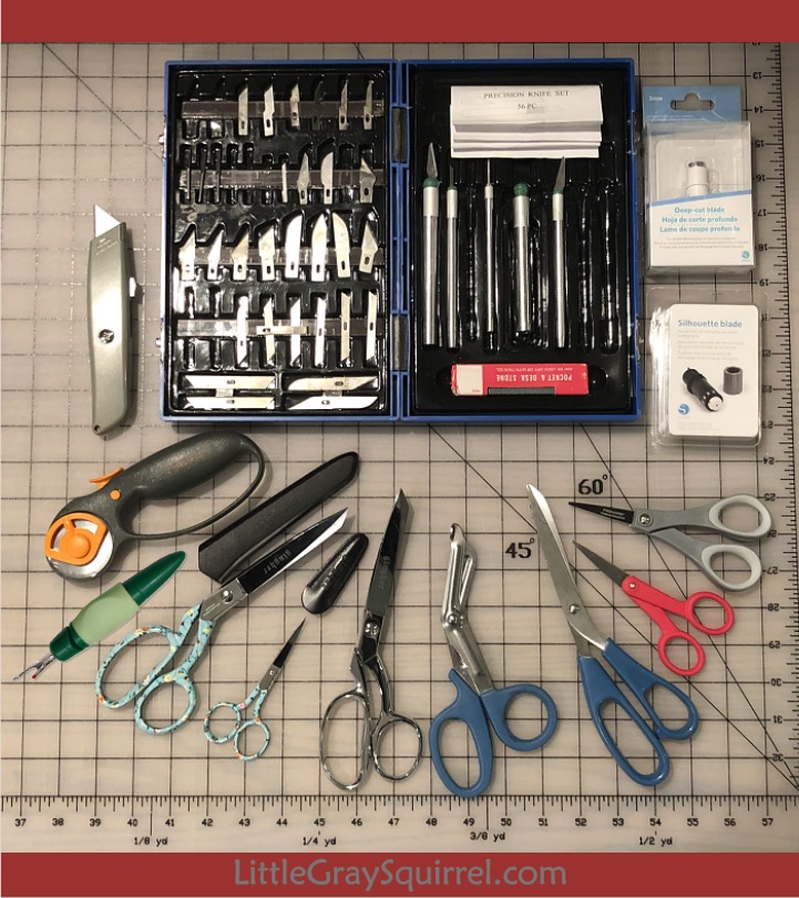 Essential cutting tools for the craft room.