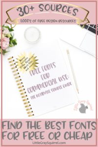 Where to find free commercial use fonts, SVGs, and graphics.