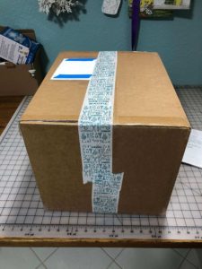 Box of crepe paper supplies from Lia Griffith