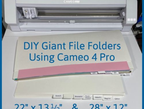 Giant File Folders made using a Cameo 4 Pro 24" wide cutting machine