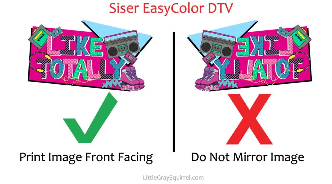 Siser EasyColor DTV Inkjet Printable Heat Transfer Vinyl | Little Gray ...